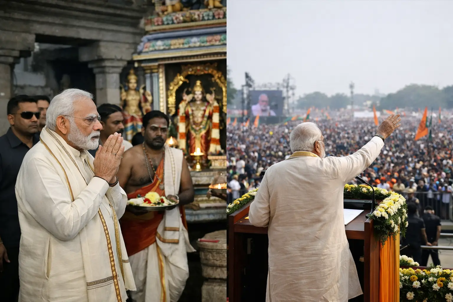 Modi's Tamil Nadu Visit: An Election Stunt Disguised as Development When Project Launches Are Used as Election Rallies 1 Modi's Tamil Nadu Visit: An Election Stunt Disguised as Development When Project Launches Are Used as Election Rallies
