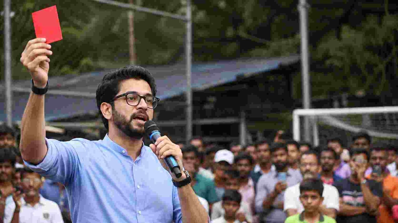 Aditya Thackeray launches 'red card' campaign against BJP over Mumbai's shrinking open grounds 1 ChatGPT Image Aug 24 2026 08 07 06 PM compressed